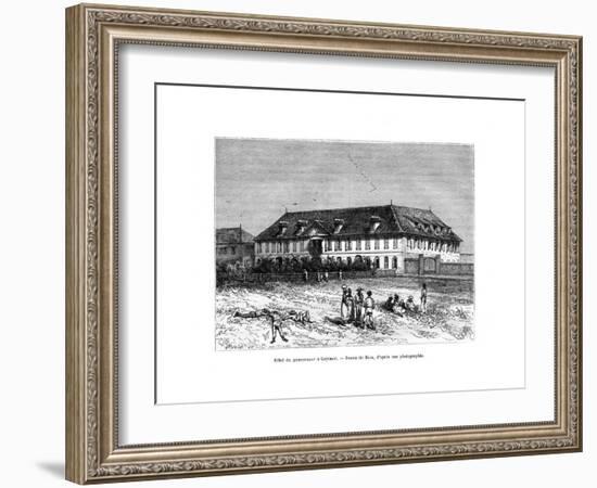 The Governor's House, Cayenne, French Guyana, South America, 19th Century-Edouard Riou-Framed Giclee Print