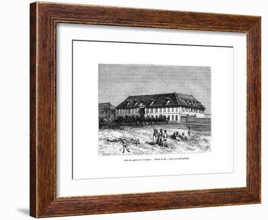 The Governor's House, Cayenne, French Guyana, South America, 19th Century-Edouard Riou-Framed Giclee Print