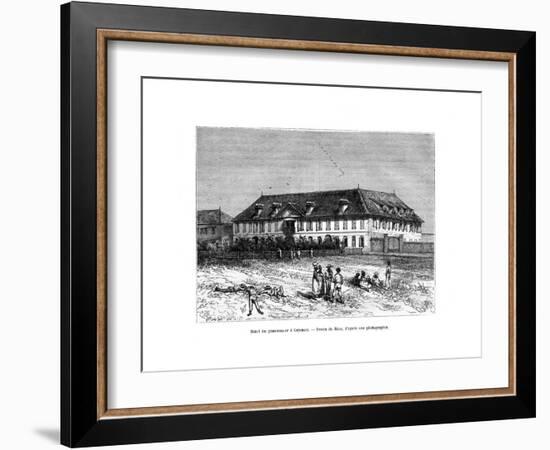 The Governor's House, Cayenne, French Guyana, South America, 19th Century-Edouard Riou-Framed Giclee Print