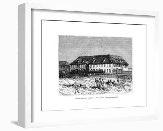 The Governor's House, Cayenne, French Guyana, South America, 19th Century-Edouard Riou-Framed Giclee Print