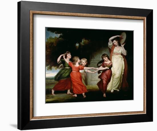 The Gower Family, c.1776-77-George Romney-Framed Giclee Print