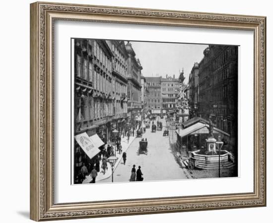 The Graben, Vienna, Late 19th Century-John L Stoddard-Framed Giclee Print