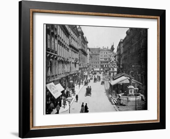 The Graben, Vienna, Late 19th Century-John L Stoddard-Framed Giclee Print