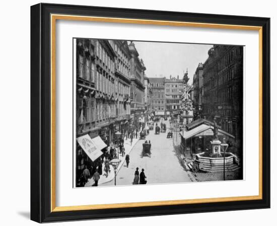 The Graben, Vienna, Late 19th Century-John L Stoddard-Framed Giclee Print