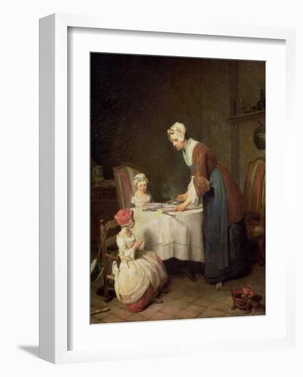 The Grace, 1740-Jean-Baptiste Simeon Chardin-Framed Giclee Print