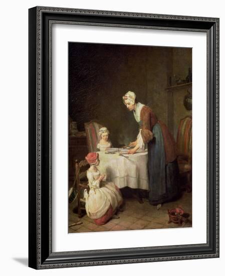 The Grace, 1740-Jean-Baptiste Simeon Chardin-Framed Giclee Print