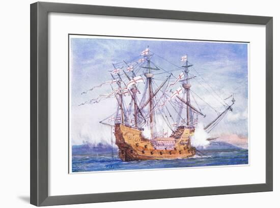 The 'Grace De Dieu' 1515, 1915-William Lionel Wyllie-Framed Giclee Print