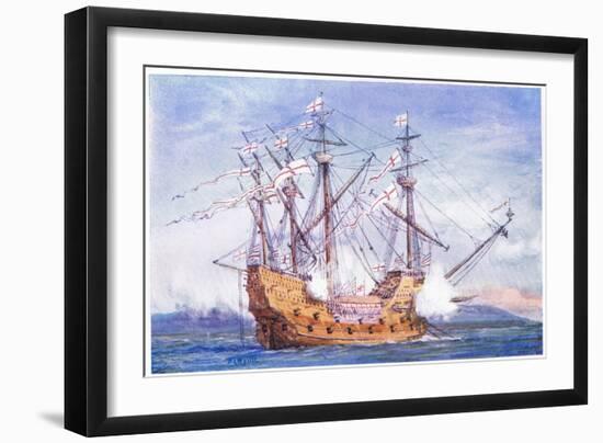 The 'Grace De Dieu' 1515, 1915-William Lionel Wyllie-Framed Giclee Print