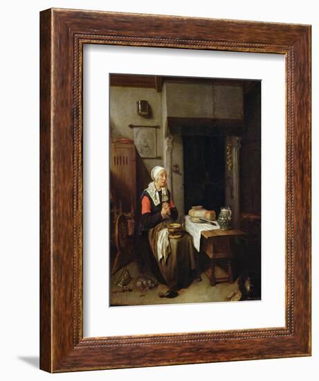 The Grace (Oil on Panel)-Quiringh Gerritsz. van Brekelenkam-Framed Giclee Print