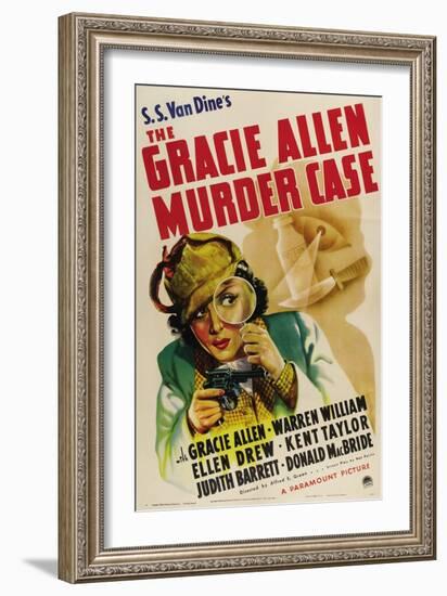 The Gracie Allen Murder Case, Gracie Allen, 1939-null-Framed Art Print