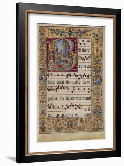 The Gradual. Initial R: the Resurrection, C. 1500-Antonio da Monza-Framed Giclee Print