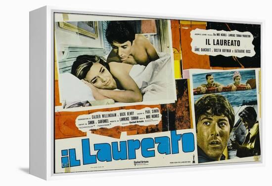 The Graduate, Italian Movie Poster, 1967-null-Framed Stretched Canvas