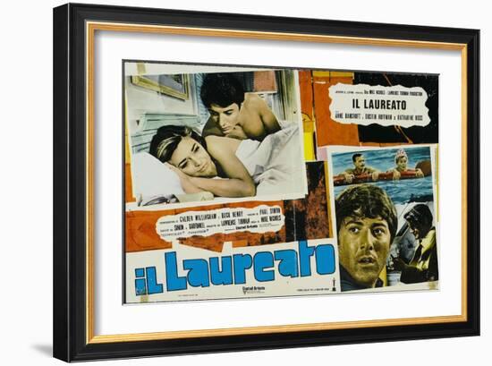 The Graduate, Italian Movie Poster, 1967-null-Framed Premium Giclee Print