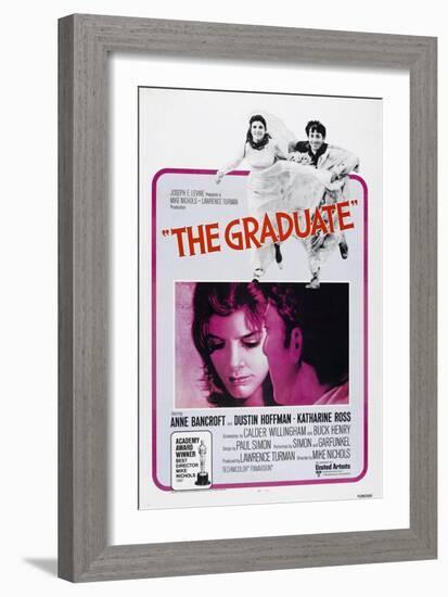 The Graduate, Katharine Ross, Dustin Hoffman, 1967-null-Framed Art Print