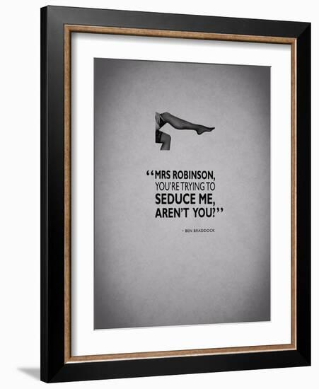 The Graduate Trying To Seduce-Mark Rogan-Framed Art Print