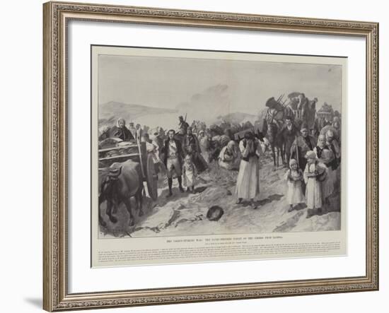 The Graeco-Turkish War, the Panic-Stricken Flight of the Greeks from Larissa-Amedee Forestier-Framed Giclee Print