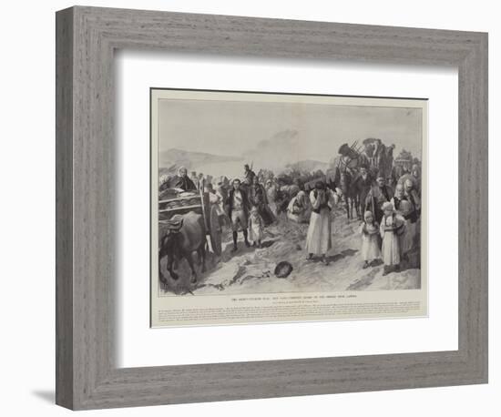 The Graeco-Turkish War, the Panic-Stricken Flight of the Greeks from Larissa-Amedee Forestier-Framed Giclee Print