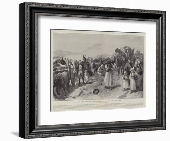 The Graeco-Turkish War, the Panic-Stricken Flight of the Greeks from Larissa-Amedee Forestier-Framed Giclee Print