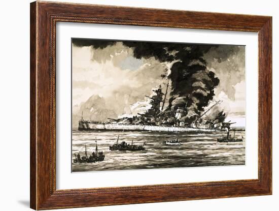 The Graf Spee-John S. Smith-Framed Giclee Print