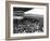 The Graf Zeppelin Airship at Hanworth Aerodrome Surrounded by Onlookers, 1931-null-Framed Photographic Print