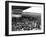 The Graf Zeppelin Airship at Hanworth Aerodrome Surrounded by Onlookers, 1931-null-Framed Photographic Print