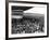 The Graf Zeppelin Airship at Hanworth Aerodrome Surrounded by Onlookers, 1931-null-Framed Photographic Print