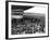 The Graf Zeppelin Airship at Hanworth Aerodrome Surrounded by Onlookers, 1931-null-Framed Photographic Print