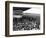 The Graf Zeppelin Airship at Hanworth Aerodrome Surrounded by Onlookers, 1931-null-Framed Photographic Print