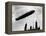 The Graf Zeppelin Airship in London-null-Framed Premier Image Canvas