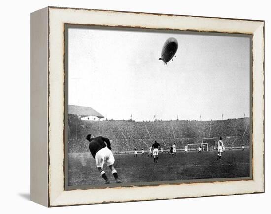 The 'Graf Zeppelin' over Wembley During the F.A. Cup Final-null-Framed Premier Image Canvas