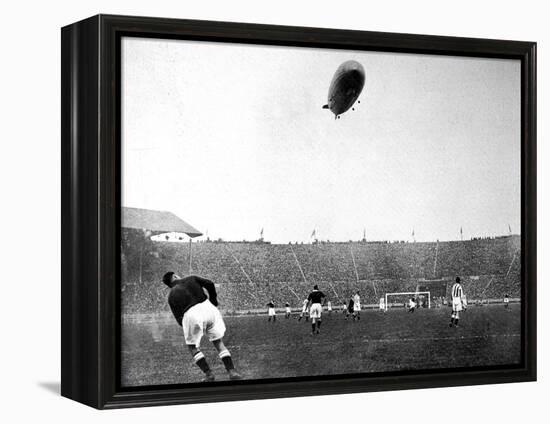 The 'Graf Zeppelin' over Wembley During the F.A. Cup Final-null-Framed Premier Image Canvas