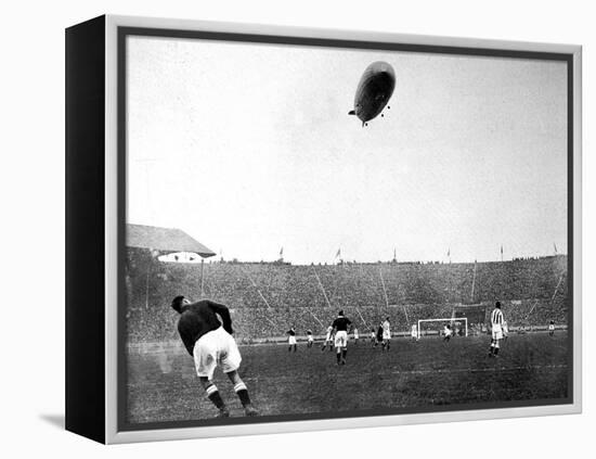 The 'Graf Zeppelin' over Wembley During the F.A. Cup Final-null-Framed Premier Image Canvas