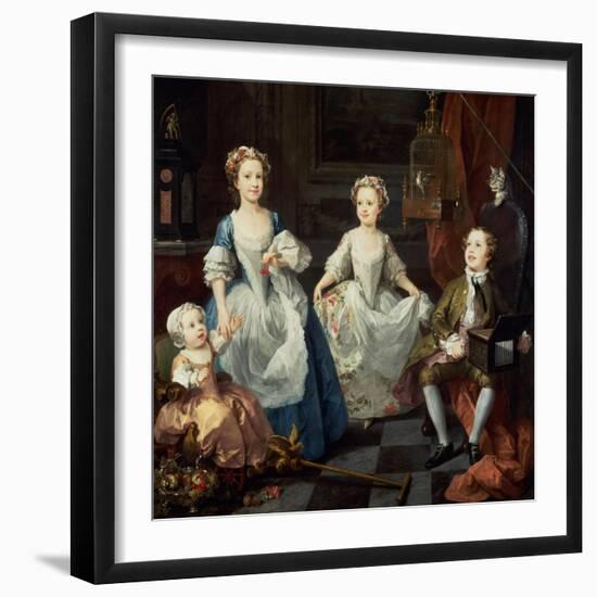The Graham Children, 1742-William Hogarth-Framed Giclee Print