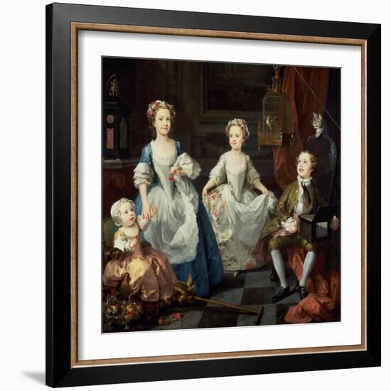 The Graham Children, 1742-William Hogarth-Framed Giclee Print