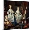 The Graham Children, 1742-William Hogarth-Mounted Giclee Print