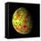 The Grail Free-Air Gravity Map of the Moon-null-Framed Premier Image Canvas