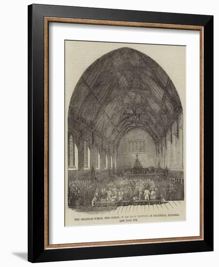 The Grammar School (The School of Sir Isaac Newton) at Grantham, Restored-null-Framed Giclee Print