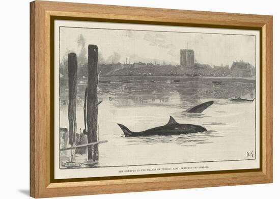 The Grampus in the Thames on Tuesday Last, Sketched Off Chelsea-Davidson Knowles-Framed Premier Image Canvas