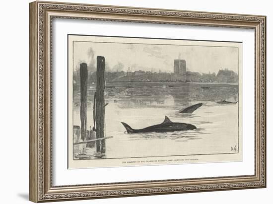 The Grampus in the Thames on Tuesday Last, Sketched Off Chelsea-Davidson Knowles-Framed Giclee Print