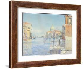 The Gran Canal, Venice, with the Santa Maria Della Salute, 1910-Gunnar Widforss-Framed Giclee Print