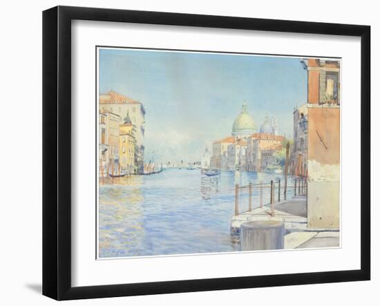 The Gran Canal, Venice, with the Santa Maria Della Salute, 1910-Gunnar Widforss-Framed Giclee Print