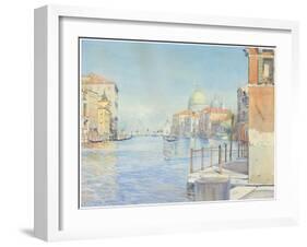 The Gran Canal, Venice, with the Santa Maria Della Salute, 1910-Gunnar Widforss-Framed Giclee Print