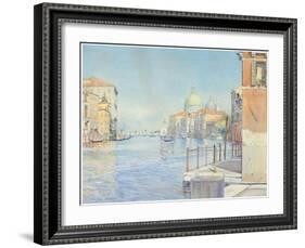 The Gran Canal, Venice, with the Santa Maria Della Salute, 1910-Gunnar Widforss-Framed Giclee Print