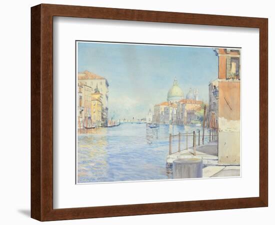 The Gran Canal, Venice, with the Santa Maria Della Salute, 1910-Gunnar Widforss-Framed Giclee Print