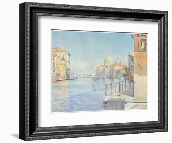 The Gran Canal, Venice, with the Santa Maria Della Salute, 1910-Gunnar Widforss-Framed Giclee Print