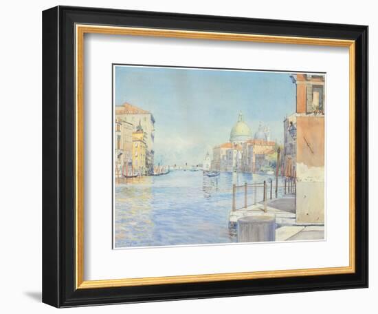 The Gran Canal, Venice, with the Santa Maria Della Salute, 1910-Gunnar Widforss-Framed Giclee Print