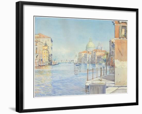 The Gran Canal, Venice, with the Santa Maria Della Salute, 1910-Gunnar Widforss-Framed Giclee Print