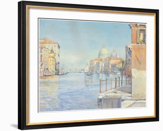 The Gran Canal, Venice, with the Santa Maria Della Salute, 1910-Gunnar Widforss-Framed Giclee Print