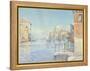 The Gran Canal, Venice, with the Santa Maria Della Salute, 1910-Gunnar Widforss-Framed Premier Image Canvas