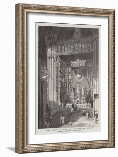 The Grand Altar of the Cathedral of Seville-David Roberts-Framed Giclee Print